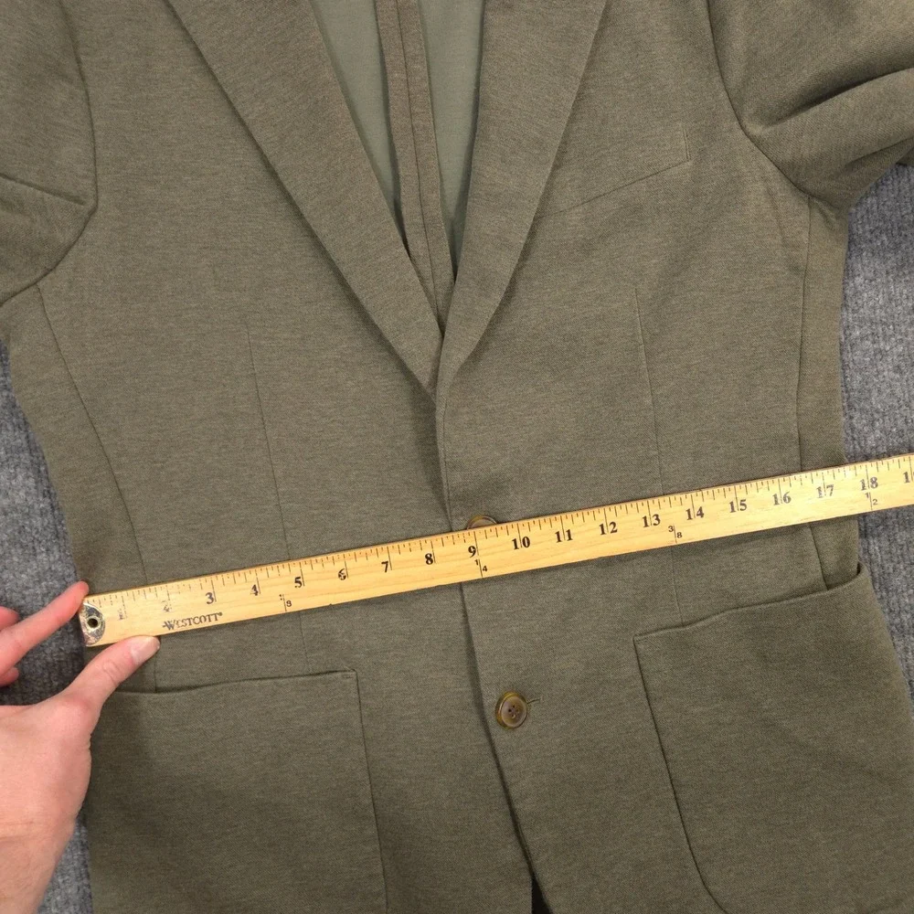 J Crew Thompson Knit Blazer Mens 38R Olive Heather Slim Fit Business Casual